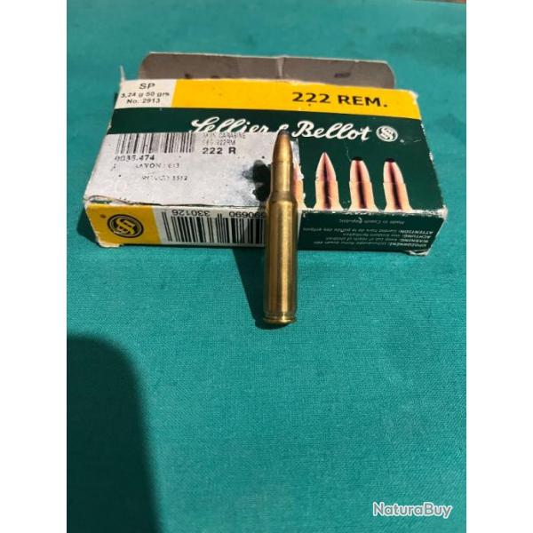 Balles 222 Remington