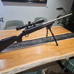 Tikka t3x varmint stainless 300 win magLunette bushnell nitro 2.5 x 15 /50Bipieds harris 30-63 cm