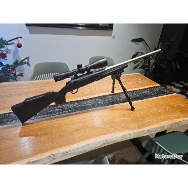 Tikka t3x varmint stainless 300 win magLunette bushnell nitro 2.5 x 15 /50Bipieds harris 30-63 cm