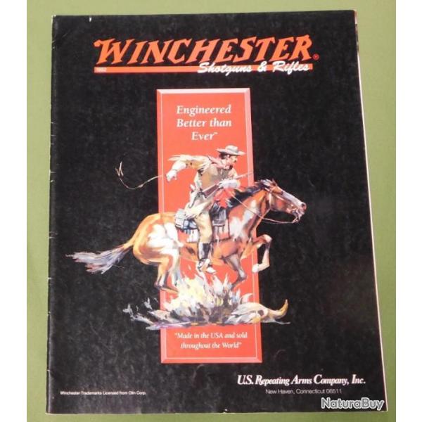 Catalogue Winchester 1992 USA - 28 x 21cm