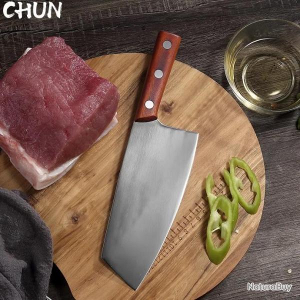 Couteau de chef Kiritsuke en acier inoxydable-*Steel blade-* LIVRAISON GRATUITE !