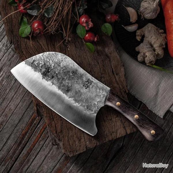 Couteau de cuisine traditionnel forg  la main -*Type 1* LIVRAISON GRATUITE !