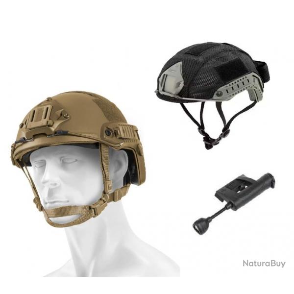 PACK SPECIAL CASQUE FAST TAN