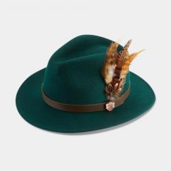 CHAPEAU FEUTRE VERT BOUTEILLE ALAN PAINE