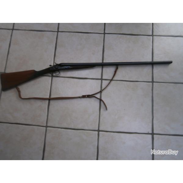 fusil justapos percussion centrale a chiens cal 24