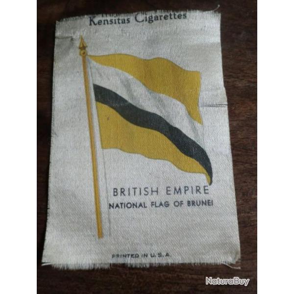 national  flag of brunei  british empire silk flags " usa " 1934 kensitas