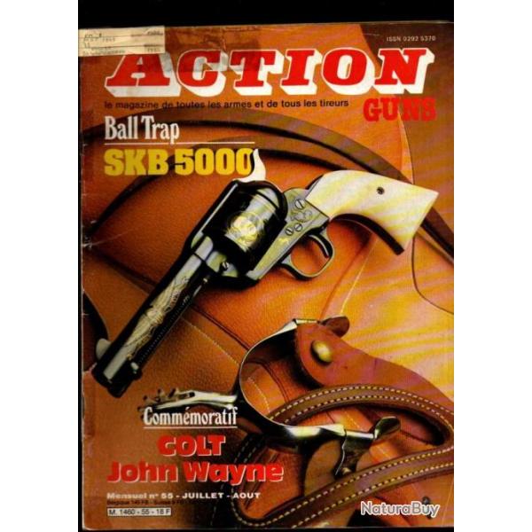 action guns 55 colt john wayne commmoratif, walther pp 7,65 court,smith & wesson 1, beretta 93r,