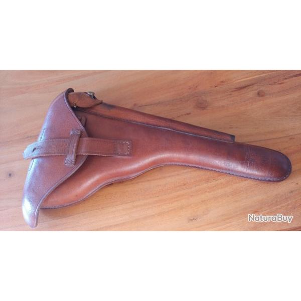 Etui Luger P08 artillerie cuir