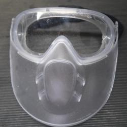 Masque plastique transparent pour airsoft ou paintball REF @