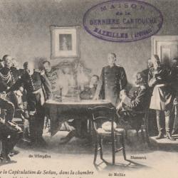 CPA -Preliminaires de la Capitulation de Sedan,dans la chambre du maire de doncbery nuit  N°144