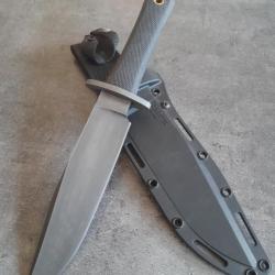 Cold steel recon scout vintage 1990 sk5  custom survie, tactique,  camps,  combat...