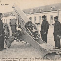 CPA -ARTILLERIE LOURDE DE CAMPAGNE - MANUVRE DU CANON N°742