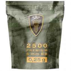 BILLES BBS 6MM ELITE FORCE BLANCHE 0.25G SACHET X2500