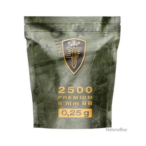 BILLES BBS 6MM ELITE FORCE BLANCHE 0.25G SACHET X2500