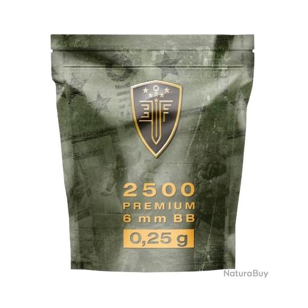 BILLES BBS 6MM ELITE FORCE BLANCHE 0.25G SACHET X2500