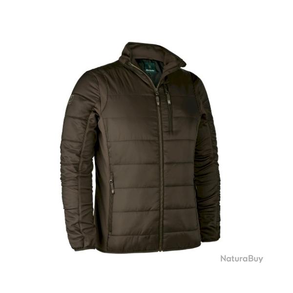 Veste chauffante DEERHUNTER matelasse heat marron