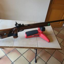 Carabine Anschütz 1813 Supermatch avec dioptre Anschütz 25 clicks.