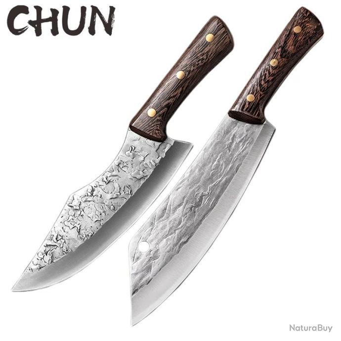 Hachette de camping en acier forgé : hache portable Viking Tomahawk - France