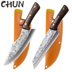 Couteau à Désosser Forgé en Acier à Haute Teneur en Carbone *TYPE 1 + TYPE 2 AVEC HOUSSE