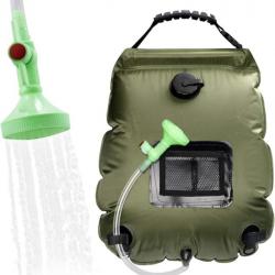 Sac de Douche Solaire Camping, 20L Solaire Sac de Douche Portable Pliant Extérieur pour Douche Tempé