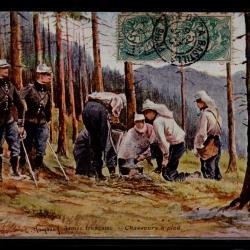 CPA - Armée Française Illustrateur Chasseur a pied -N°0021