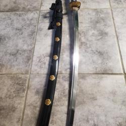 À VENDRE : Katana Léopard - La Force et l'Élégance du Prédateur, acier ressort, tranchant rasoir