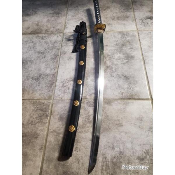  VENDRE : Katana Lopard - La Force et l'lgance du Prdateur, acier ressort, tranchant rasoir