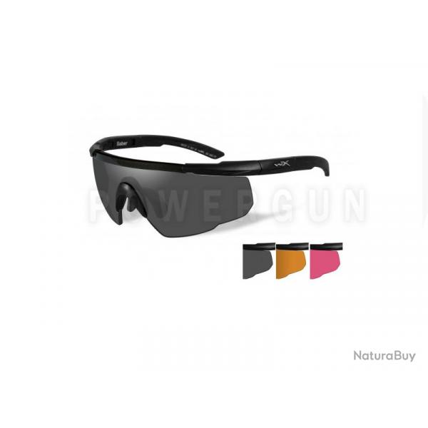 Lunettes Protection Balistiques Saber Advanced Ecrans Fum/Orange/Rouge