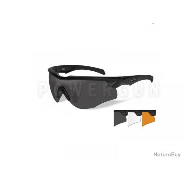 Lunettes Balistiques Rogue Noir Ecran Fum/Incolore/Orange