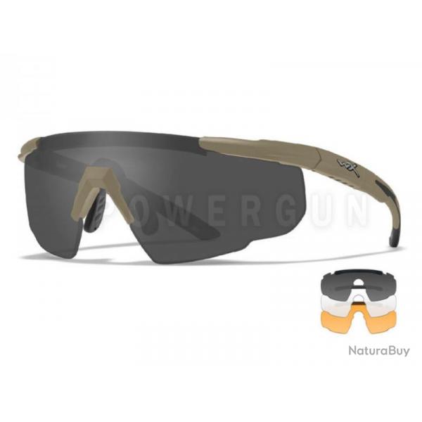 Lunettes de Protection Balistique Saber Tan Wileyx