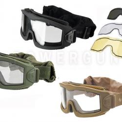 Masque Aero thermal Avec 3 Verres Lancer Tactical Noire