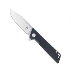 Couteau CobraTec Riptide Black Lame Acier D2 Manche G-10 IKBS LinerLock Clip CBTRTDD2BLK