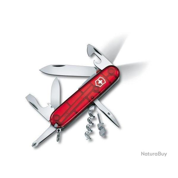 COUTEAU VICTORINOX PARTAN LITE RED TRANSLUCIDE 1.7804.T