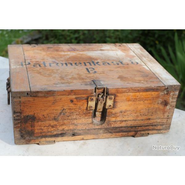 ARME ALLEMANDE Caisse pour 1500 7,92 mm Patronenkasten 88B Normandie 1944 RB23PTRN010