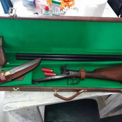 Fusil de chasse juxtaposé calibre 16 à broche