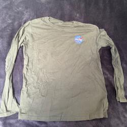 t-shirt manche longues nasa gris taille xl