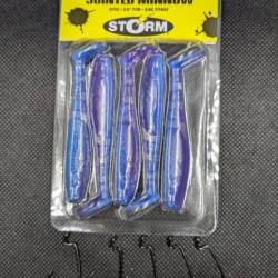 STORM JOINTED MINNOW + 5 HAMEÇONS TEXAN VMC N°2.