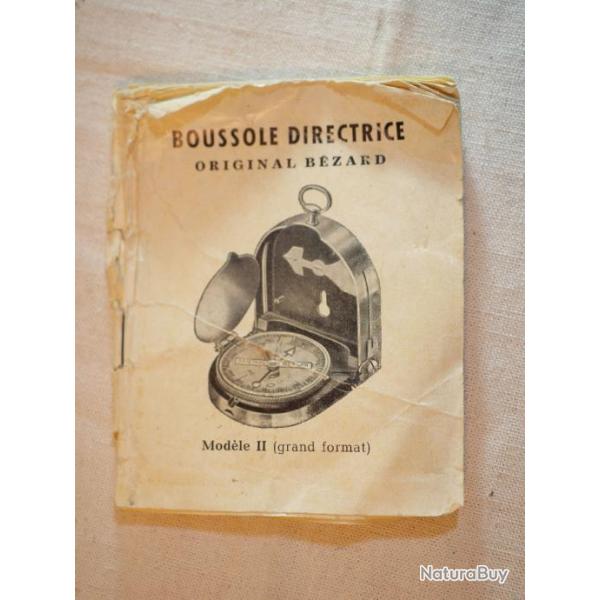 FRANCE WWII boussole ordinaire arme franaise Notice original bezard SDC24BOU002 MODELE II