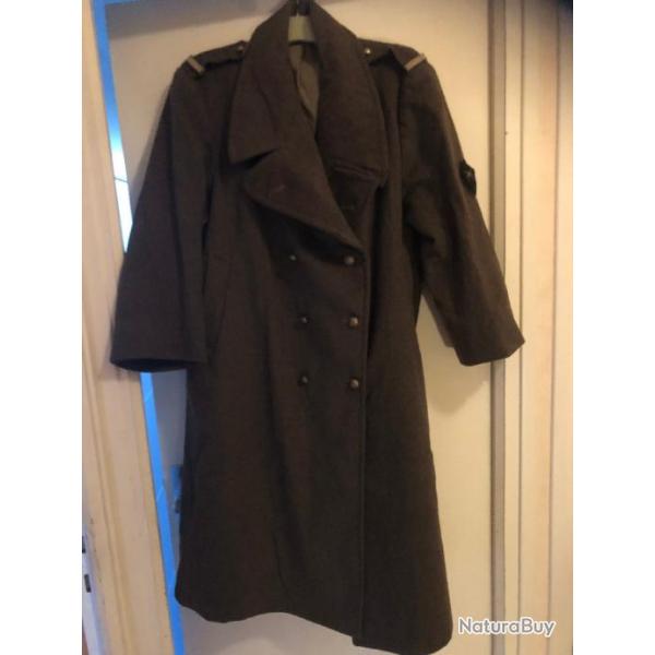 manteau kaki France modle 1947 infanterie coloniale sous officier des tlgraphistes coloniaux