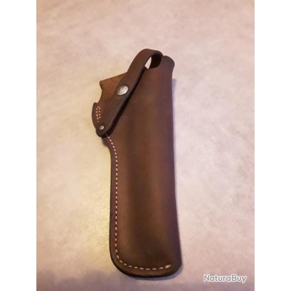 tui holster en cuir pour colt python de 6 pouces