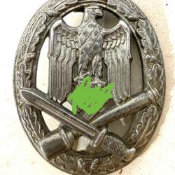 Insigne de combat d'assaut général WH modèle de fabrication Française époque ww2