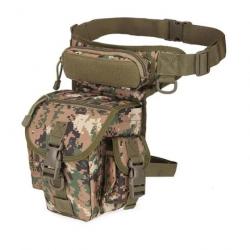 Sac de Jambe Polyvalente  Sacoche Cuisse Pêche Moto Voyage Chasse Randonnée Escalade Camouflage