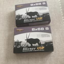 Blaser cdp 8x68S 12,7g lot de 2