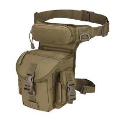 Sac de Jambe Polyvalente  Sacoche Cuisse Pêche Moto Voyage Chasse Randonnée Escalade Vert