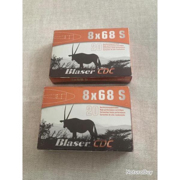 Blaser CDC 8x68S 11 g lot de 2