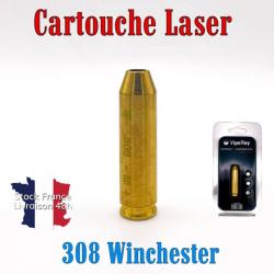 Cartouche laser de réglage calibre 308 Viperay pile offerte - Envoi rapide depuis la France