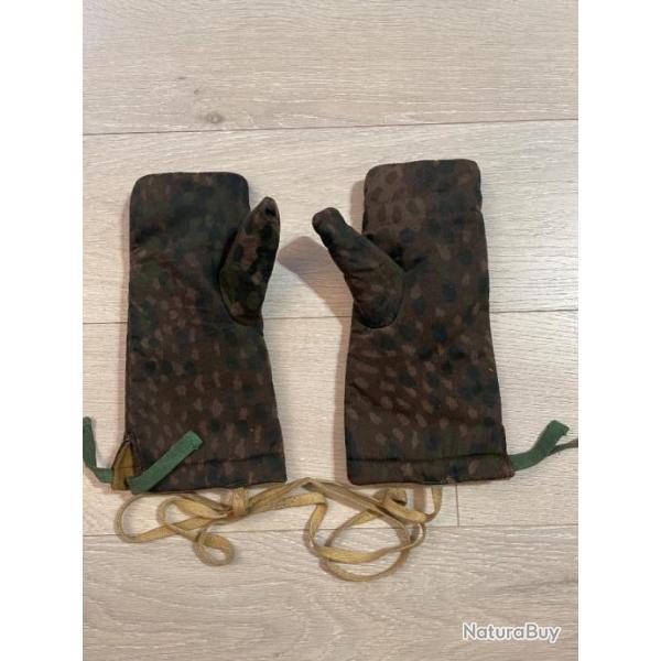 une paire de gants allemande xx petits pois ww2