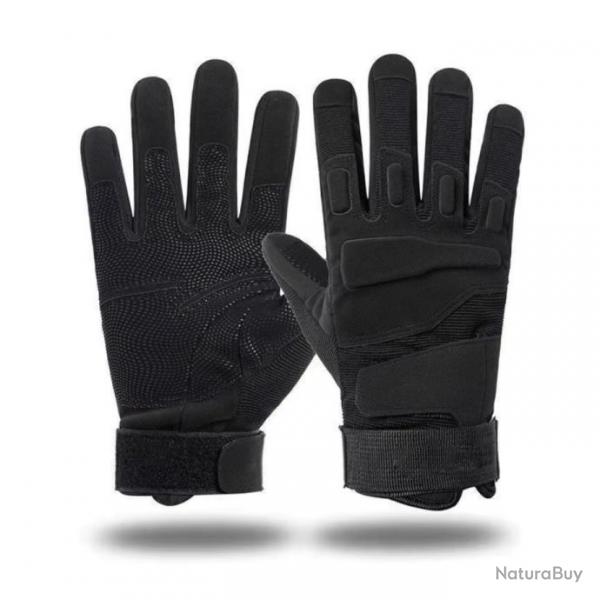 Gants polyvalents sport & chasse NOIR - Moto, quitation, ski, tir - Promo