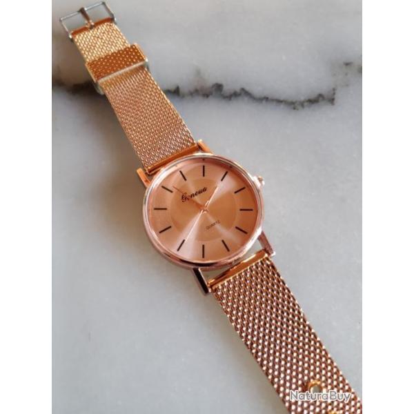 montre Geneva quartz neuve de stock pile neuve