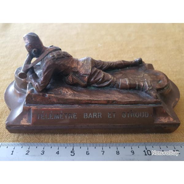 Statuette Tlmtre anglais Barr et Stroud 1912 ww1 14 18 tranche quipement Tommy poilu Sammy